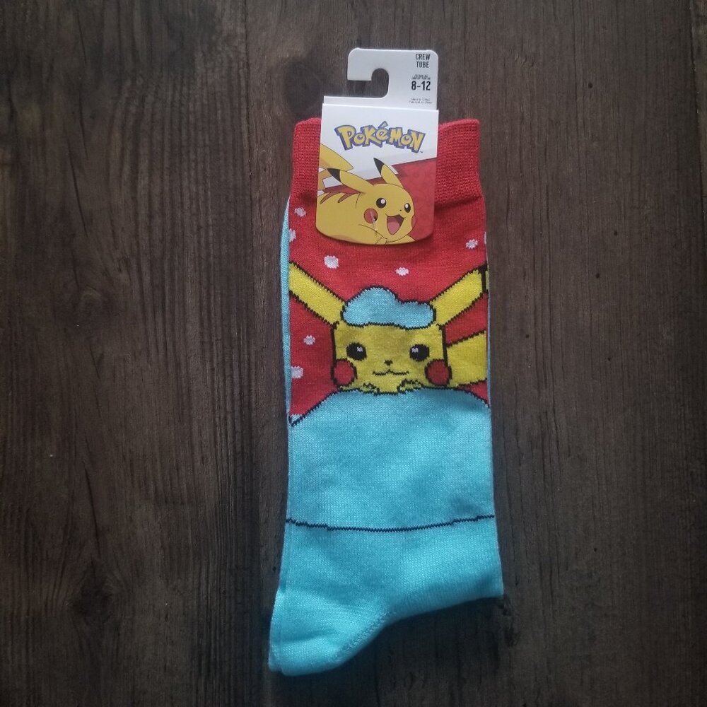 Pokemon Pikachu Socks - Christmas Theme